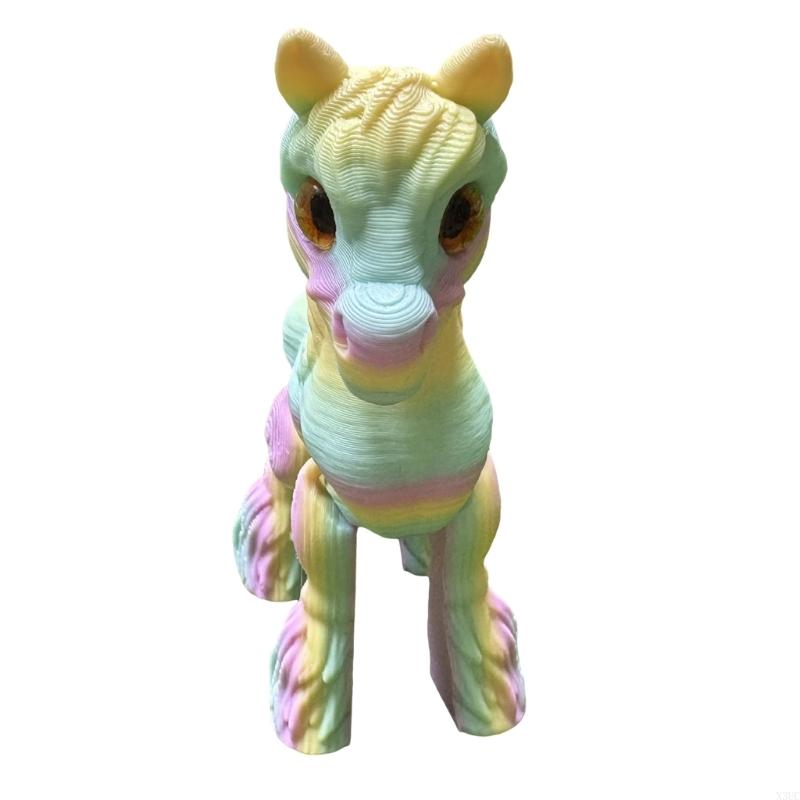 

Precisions Printing Little Horse Figure Ornament Movable Limb For Desk Decors X3UC