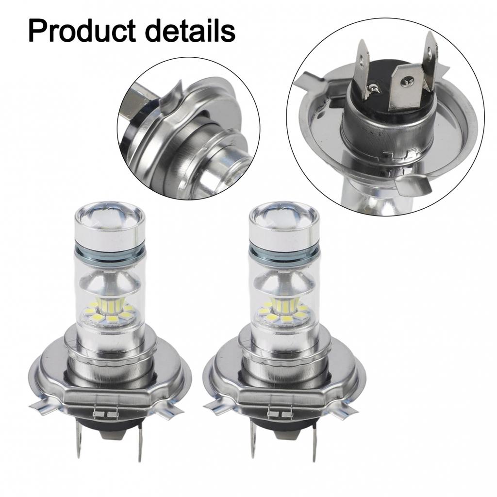2Pcs/Set LED 100W/H4 8000K/20 LED White Two Bulbs Head Light High Low Beam Lamps