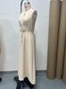 2026 Slimming V-Neck Halter Dress for Women - Waist-Cinching Summer Vacation Style
