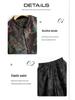 Women's New Chinese Style Jacquard Down Jacket & Wide-Leg Pants Set