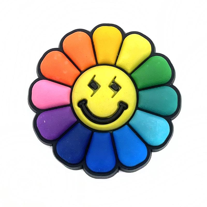 Butterfly Sunflower Series: Clog Shoe Charms & PVC Buckle Accessories