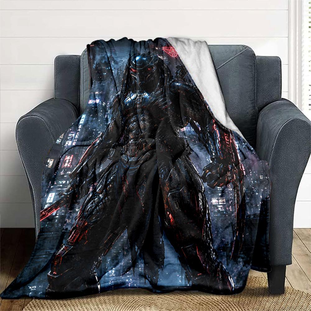 Predator Print Flannel Blanket High Quality Warm Comfortable Cover for All Seasons Perfect for Gifts Home Decor