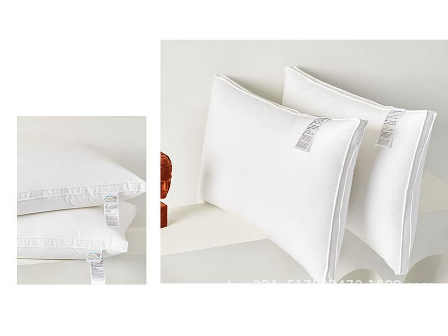 All-Cotton High-Elastic Neck Support Pillow for Hotels and Homes