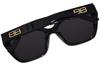 Balenciaga Asian BB0273SA Women's Sunglasses, Fit, 001, Black/Gray