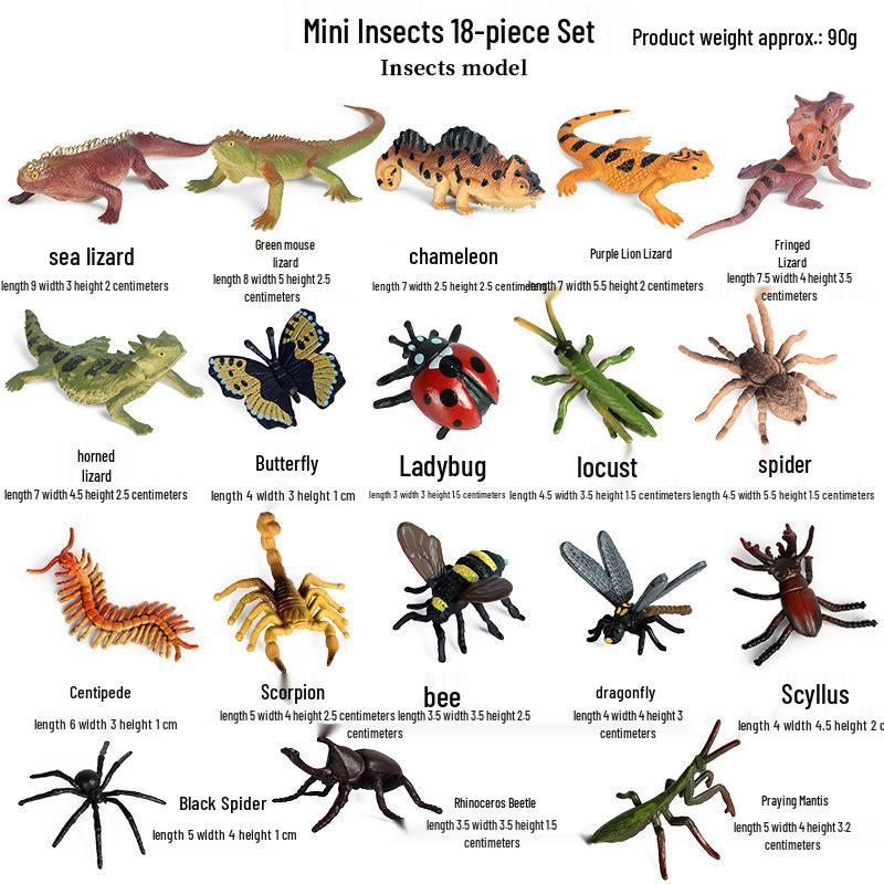 Wild Safari Animal Figurines: Giraffe, Elephant, Rhinoceros, Brown Bear, Tiger, Lion, Leopard, Hippopotamus - Solid Cognitive Toys