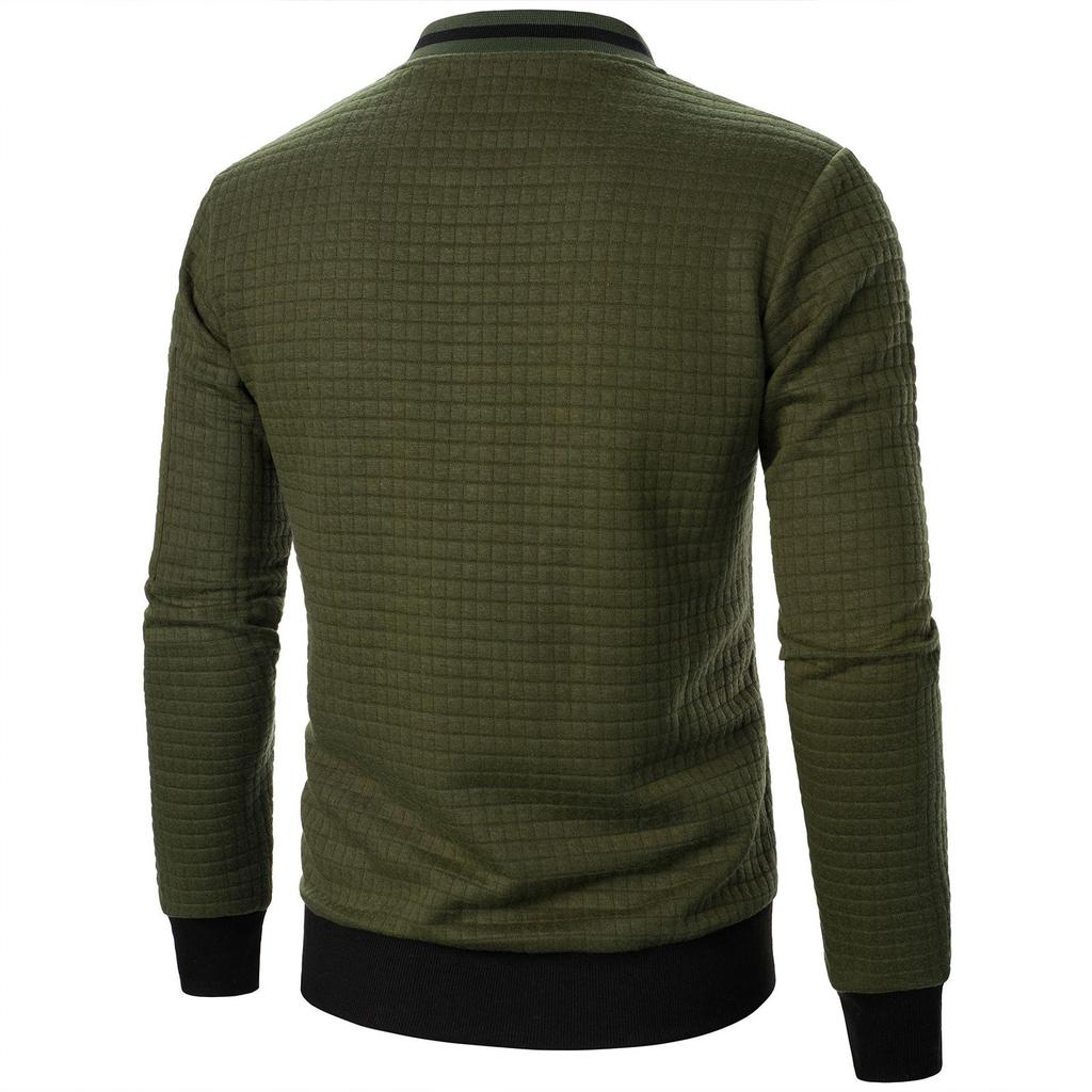 Sudadera con cremallera para hombre, de manga larga, informal, de moda, con cremallera