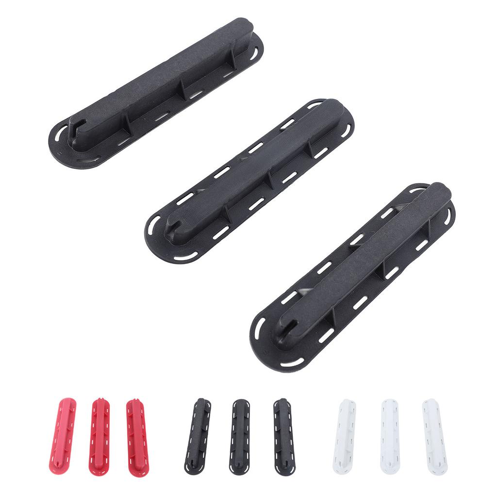 3PCS Finnenbox Set PVC Surfbrett Surf Finnen Stecker Set mit Schrauben Schlüssel für Paddle Board Finnenersatz