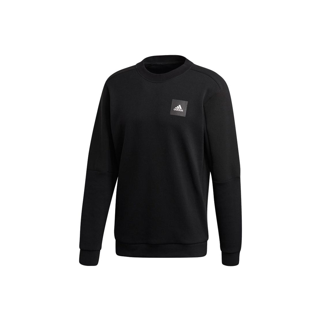 Adidas Sports Casual Pullover Hoodie Men Tops Black FU0043 S
