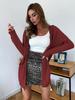 Women's Autumn & Winter Cable Knit Hoodie Cardigan with Pockets - Long Sleeve, Casual, Loose Fit
