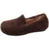 Fashion Plus Size Flat Shoes New Round Toe Deep Mouth Suede Warm Cotton Shoes for Autumn and Winter