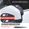 2PCS Car Rearview Mirror Rain Eyebrow Side Snow Sun Visor For M 1 3 4 5 6 7 Series X1 X3 X4 X5 G20 G38 F48 E36 E39