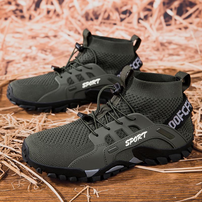Summer Outdoor Hiking Wading Shoes for Men and Women, Fly Woven Breathable Mesh Shoes, Casual Hiking Shoes, Non-slip Quick-drying Shoes