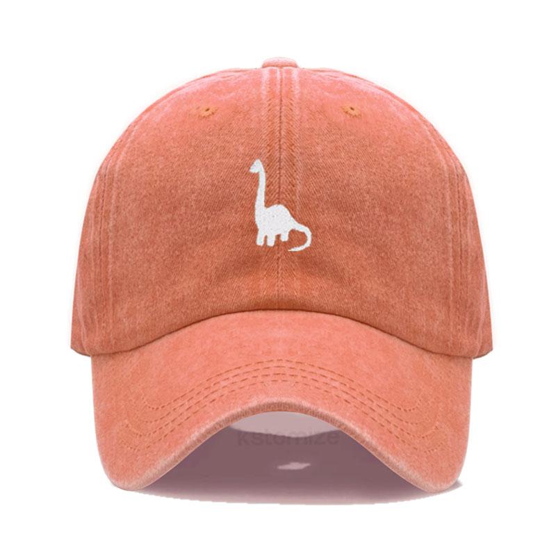 Unisex Soft Cotton Dad Hat Dinosaur Embroidery Baseball Cap For Women Men Adjustable Unisex Casual Sports Caps