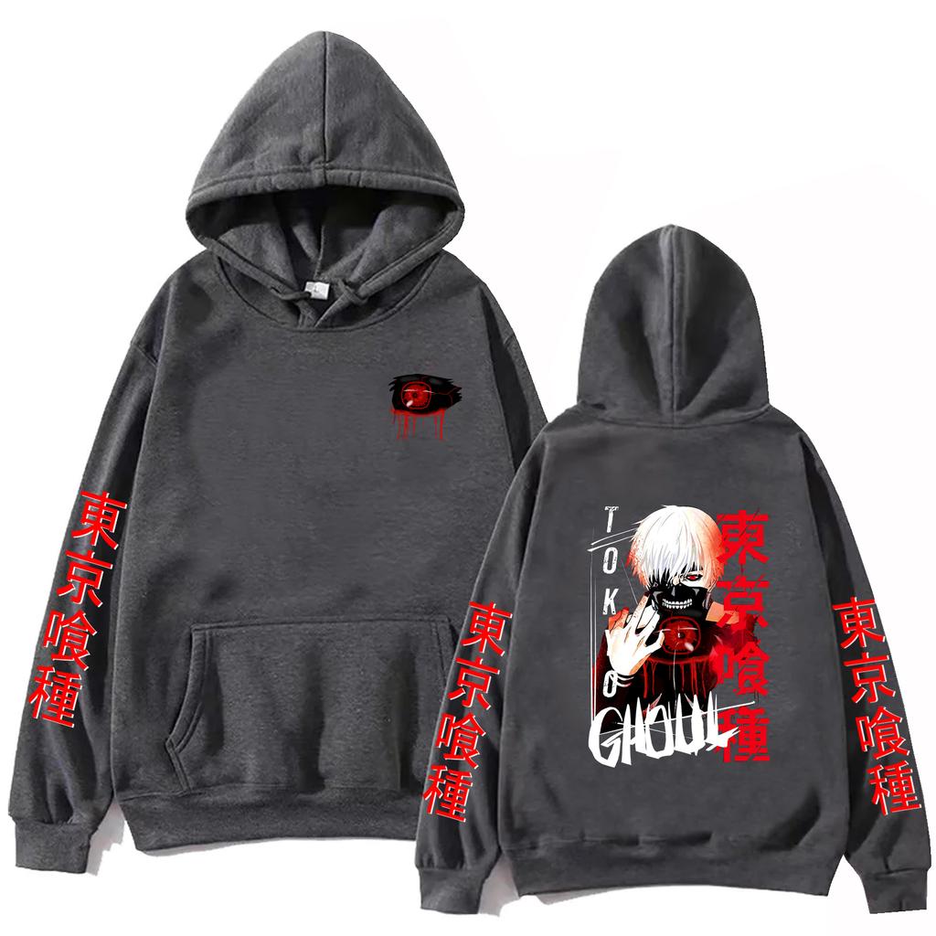 2025 Anime Tokyo Ghoul Ken Kaneki Hoodie Harajuku Pullover Tops Man Woman Sweatshirt Fans Gift