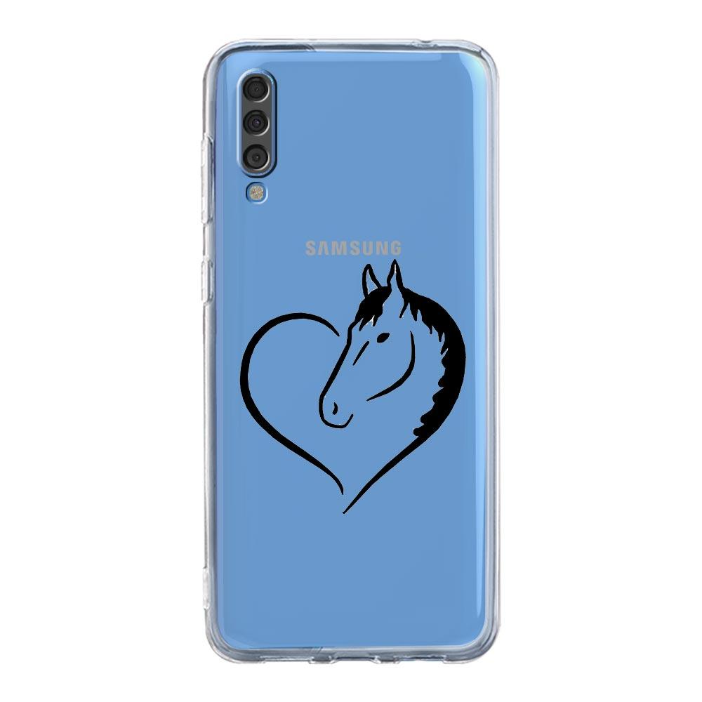Phone Case For Samsung A14 5G A12 A22 A32 A34 A42 A52 A54 A50 A70 A72 A40 A20E A10S A20S A02S A04S Clear Cover Animal Art Horse