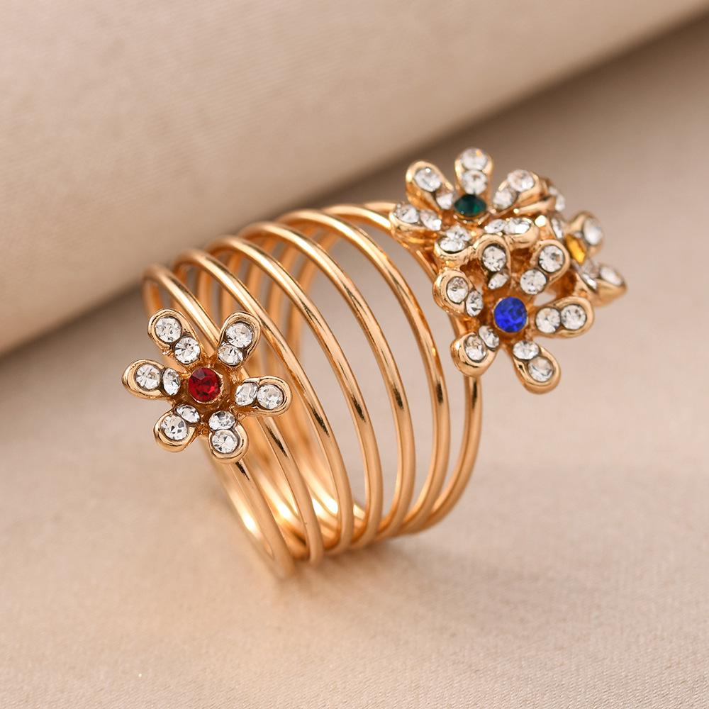Best-selling Retro Bohemian Rhinestone Adjustable Ring