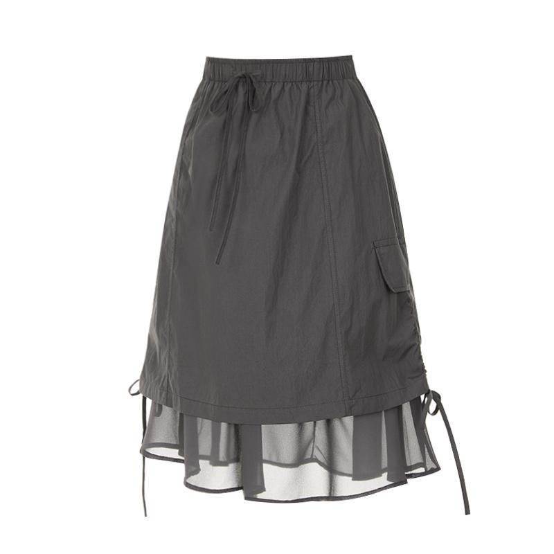 Sally Layered Cargo Elastic Skirt_I6B-Csk025