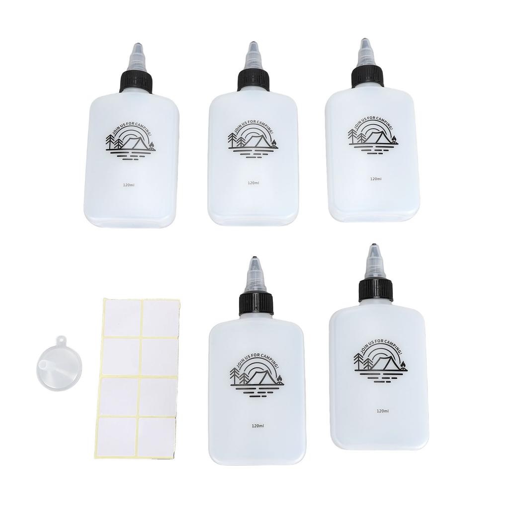5 ks Malý dávkovač oleje 120 ml Nepropustná přenosná kompaktní láhev na olej s otočným víčkem na ocet