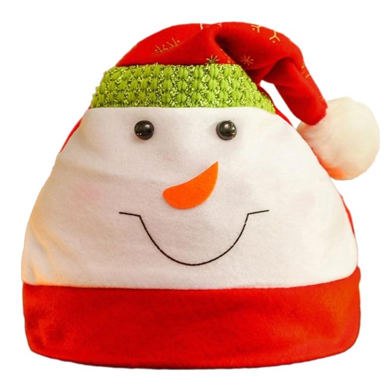 Sequined Christmas Party Santa Hat for Children Adult Pointed Caps Family Gathering Santa Hat Festival Props Headpiece