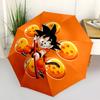 1 Adet Otomatik Katlanır Şemsiye - Son Goku Desenli Taşınabilir Katlanabilir Tasarım 8 Kemerli Noel Doğum Günü Hediyeleri