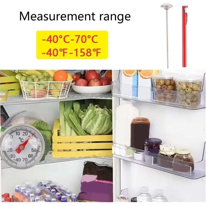 Stainless Steel Probe Digital Temperature Gauge High Accuracy ±2℃ For Cold Chain Monitoring Food and Medicine Storage