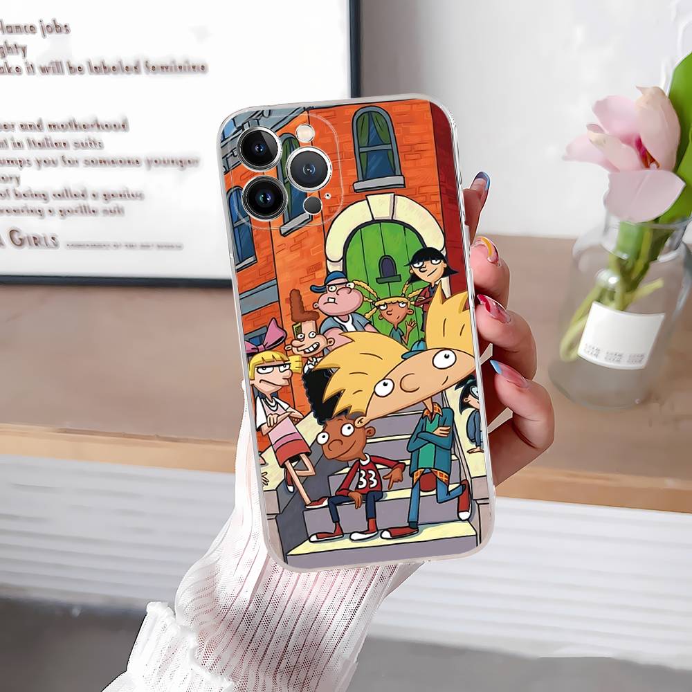 Hey A_Arnolds Cartoon For IPhone 17 16 16e 15 14 13 12 11 Pro Max Mini Plus Phone Case