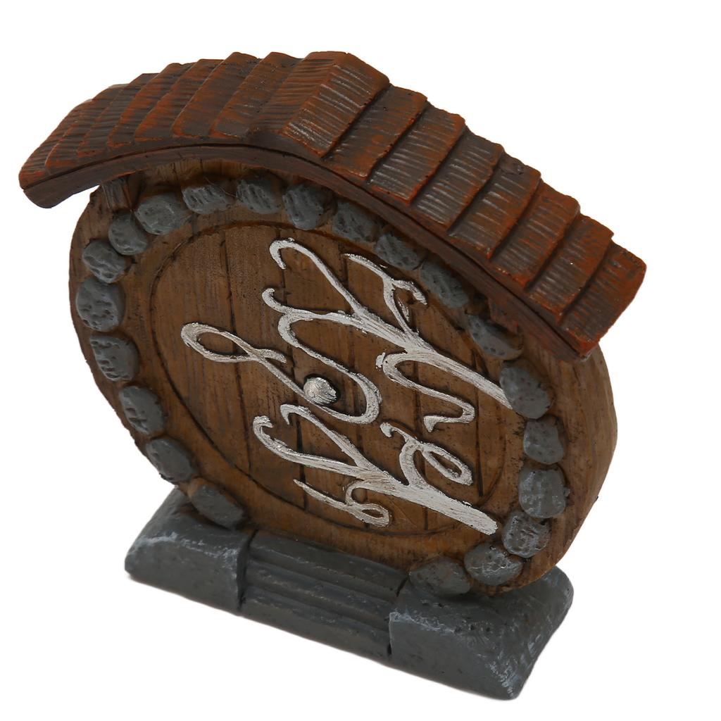 Fairy Door Statue Durable Smoothly Resin Fairy Door Figurine Miniature Exquisite Interesting