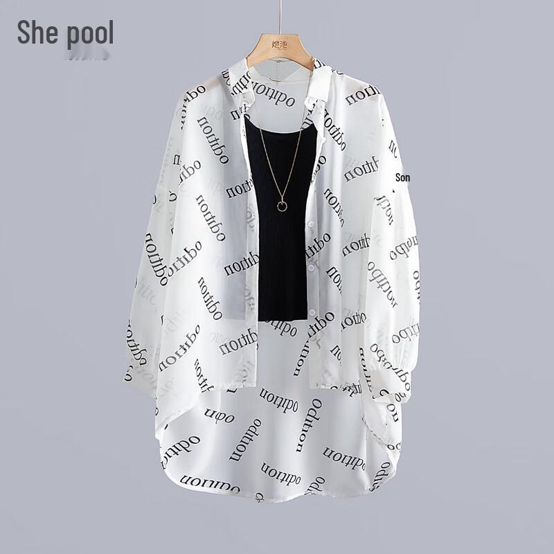 

Women s Lightweight Letter Print Sun Protection Shirt One Size