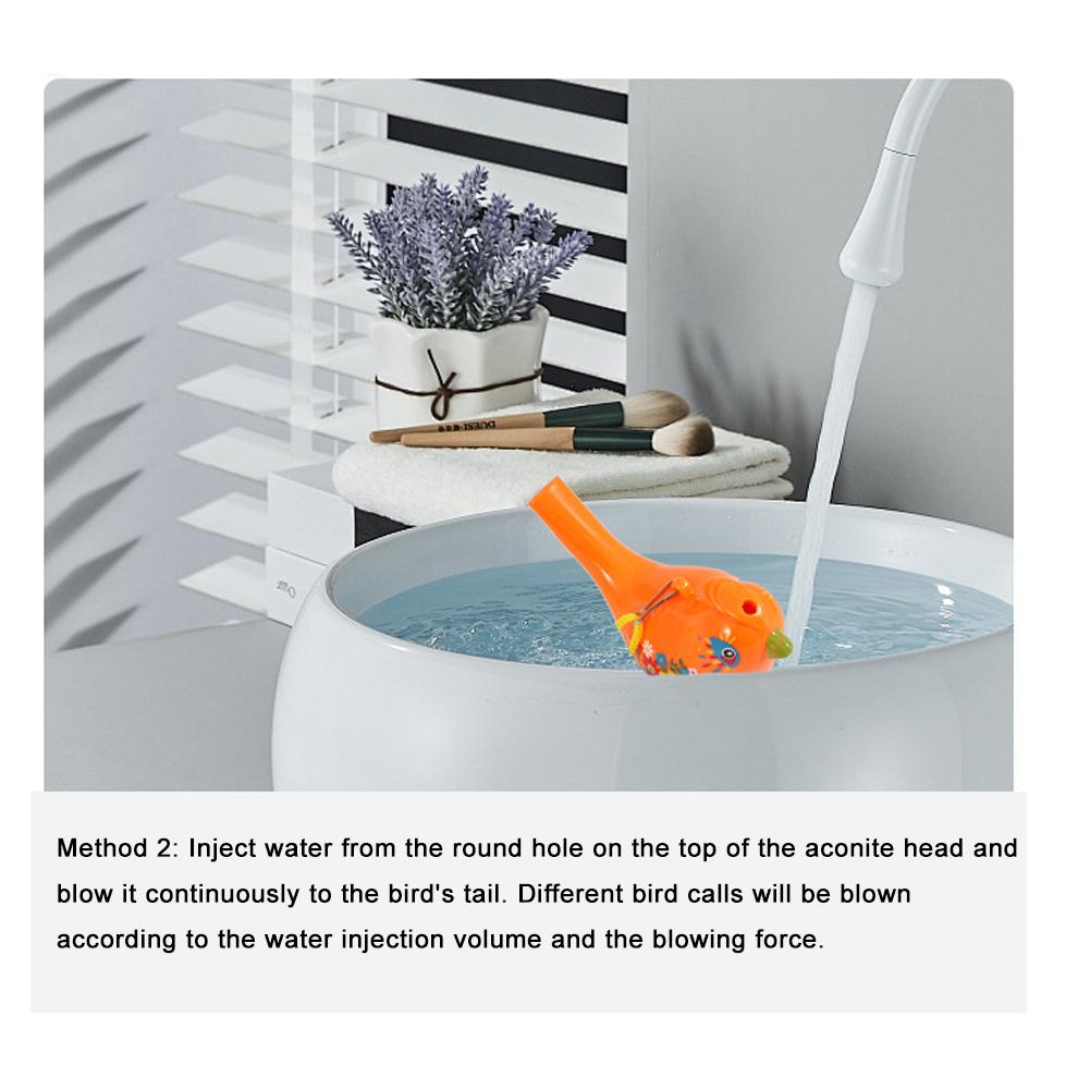 Niedliches Wasservogel-Pfeifenspielzeug Zufälliger Plastikvogel Wasserpfeife Musikinstrument Spielzeug Neuheit Lustiges Spielzeug Für Kinder Geschenk