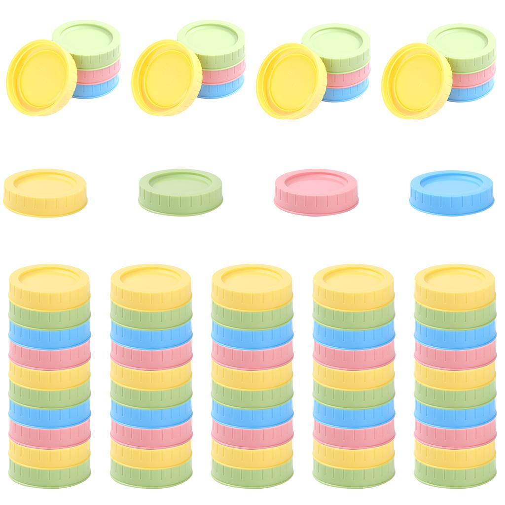 20/60Pcs Mason-Jar Lids Leak-proof Sealing Mason Canning Drinking Jars Lid Covers Storage Caps Replacements Kitchen Accessories