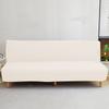 2026 High Elasticity Armless Sofa Cover All-inclusive Household Dust Folding Bed Cover Thickened Fabric Solid Color Sofa Cover