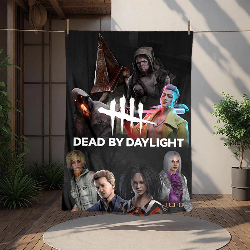 Dead Daylight Flannel Blanket Soft Warm All-Season Throw, Design for Camping, Car Travel, Hiking Sofa, Bed, Office Perfect Gift for Parties