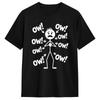 Unisex Unisex T Shirt Ow Ow Ow Funny Chronic Pain Awareness Comedy Stick Character TShirts Harajuku Summer Tees Cotton Clothing