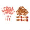 Assorted Snowman Nose, Toy Santa Claus Dolls Safety Noses, DIY Ornament Christmas Decoration