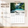 Portable Coil Calendar Thick Paper Monthly Planner Calendar  New Year Gift