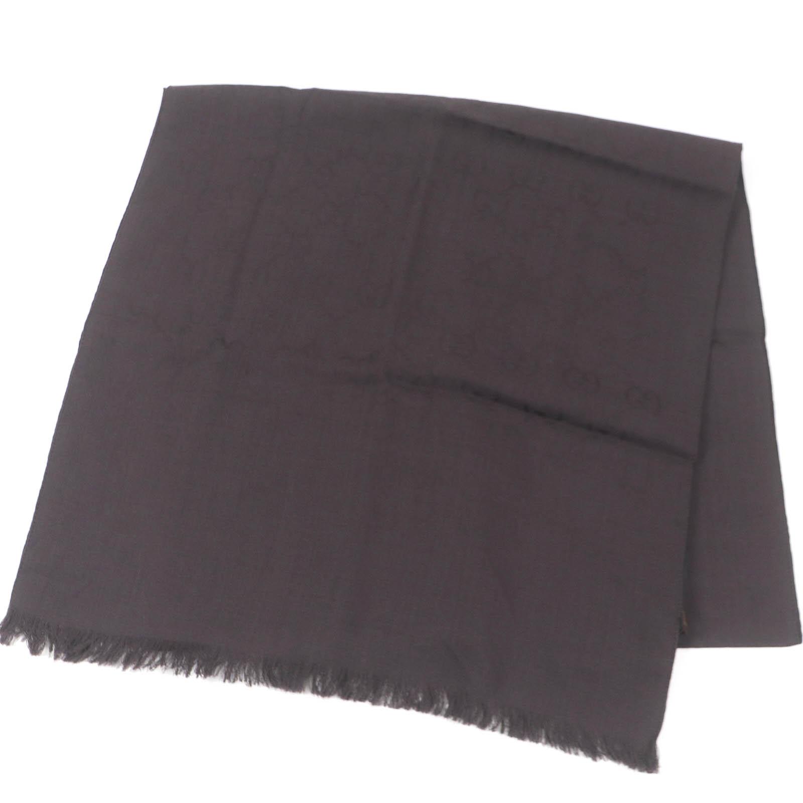 

Безупречный Шарф GUCCI Жаккард с логотипом GG по всей поверхности бахрома Коричневая шерсть мужской 165904 Б/у