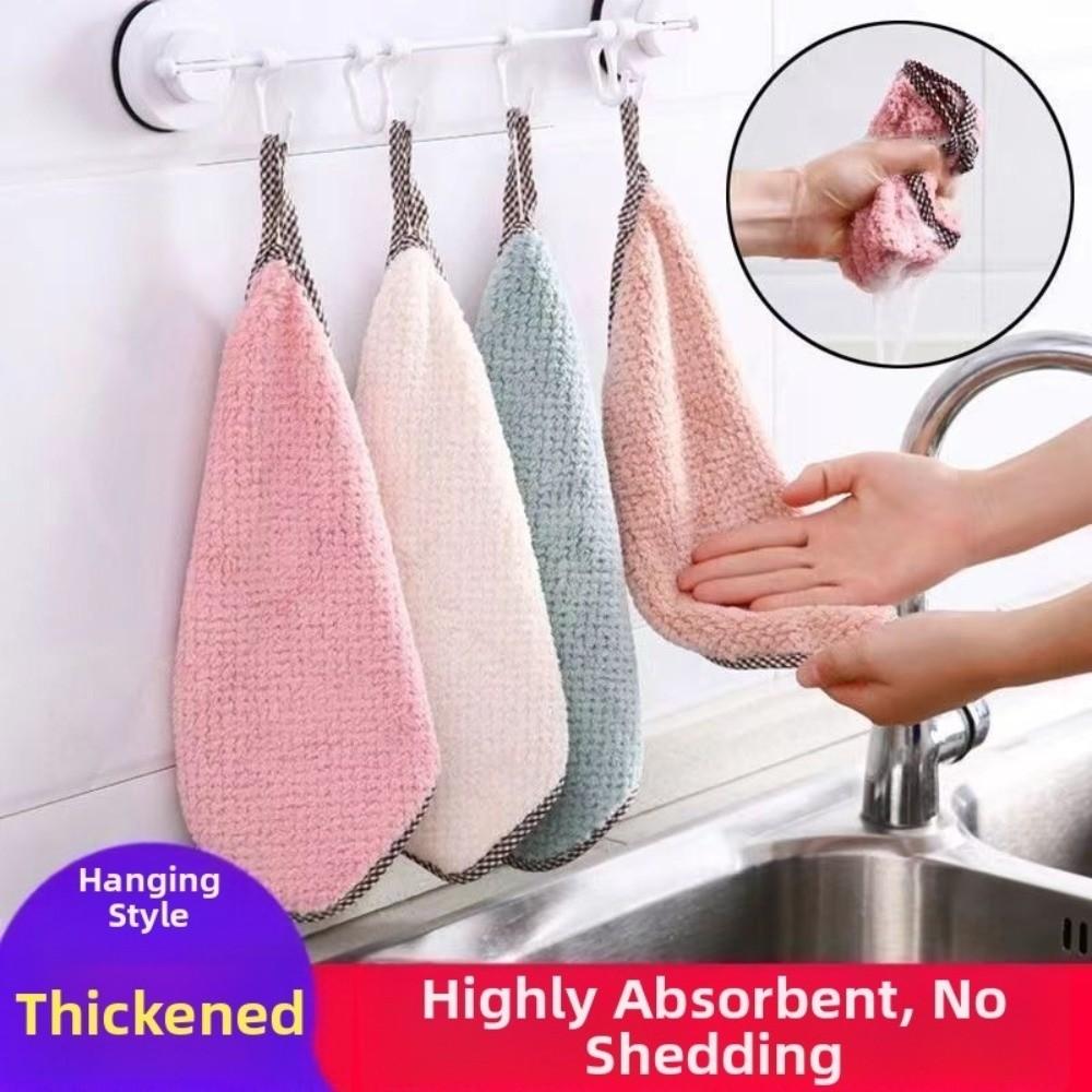 10pcs Super Absorbent Reusable Cleaning Wipe Non-Stick Oil Cleaning Towels Household