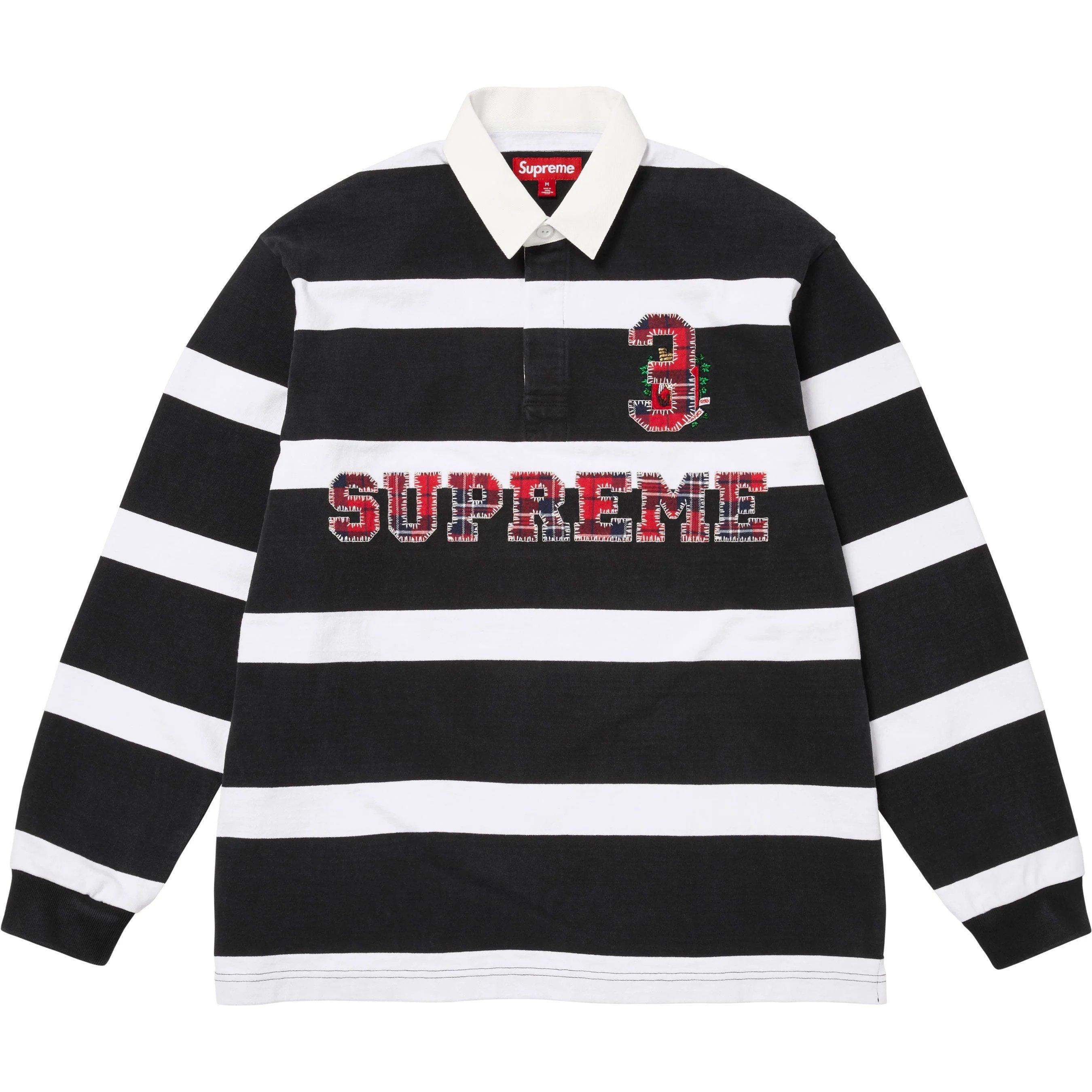 Supreme FW25 WEEK1 Svītrains Regbija Džersijs