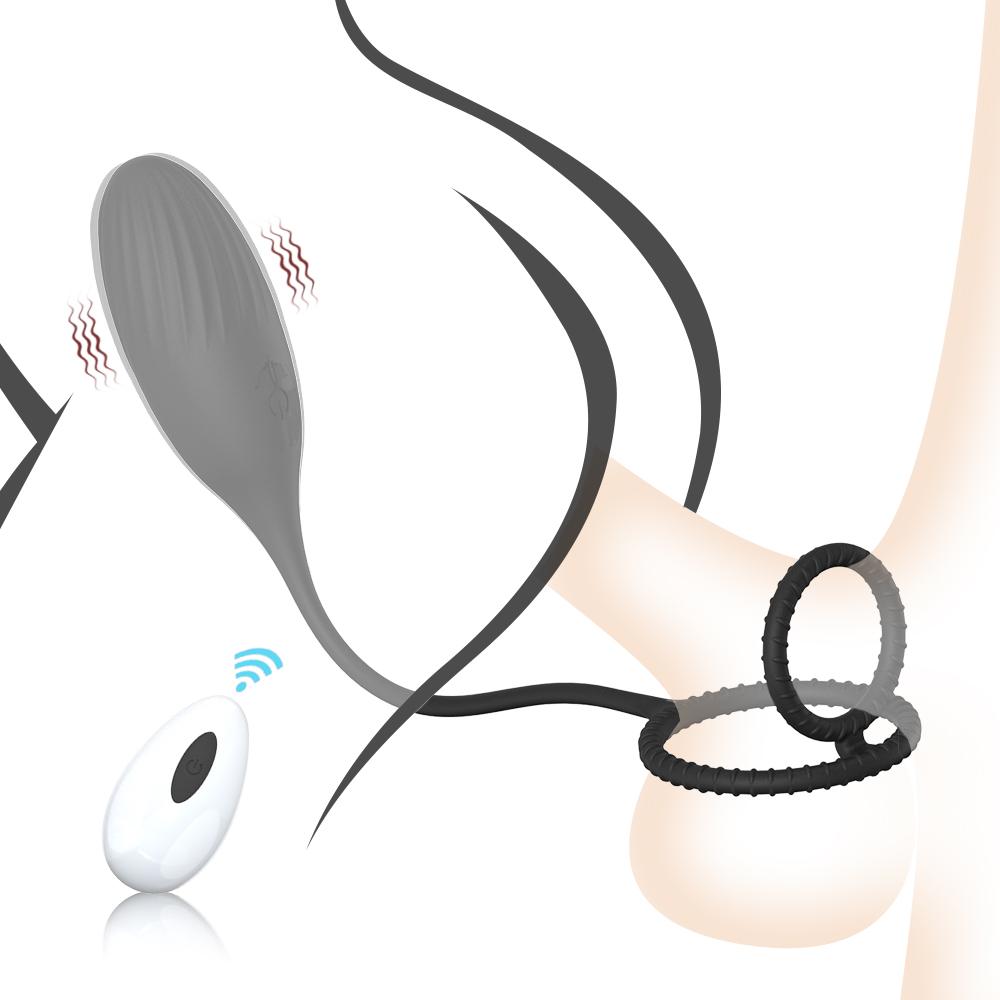 Prostate Massager With Cockring Vibrating Butt Plug Anal Wireless Remote Control Sex Toys for Men Ass Anal Dildo for Women 18+