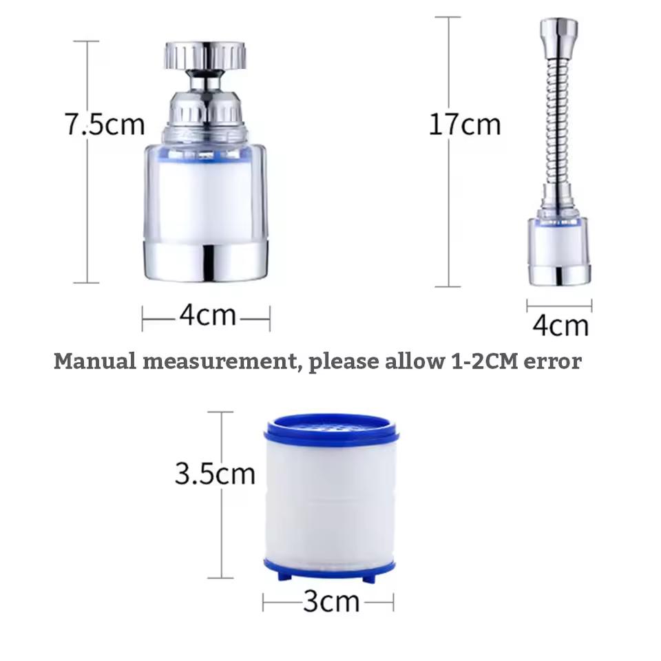 Faucet Filter Element Water Purifier Nozzle Set Household Filter Chlorine Removal Heavy Metal Filter Softening Hard Water