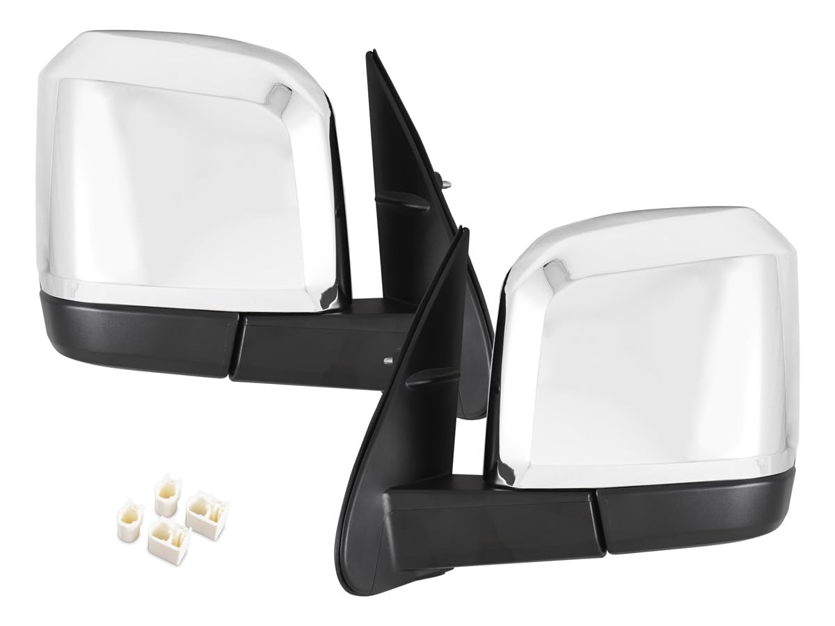 

200 Series Super current Electrically Electrically Genuine Chrome Door Mirrors and Right TRISTAR S [Hiace (6th, 7th, 8th, S-GL, GL, model)] Folding,