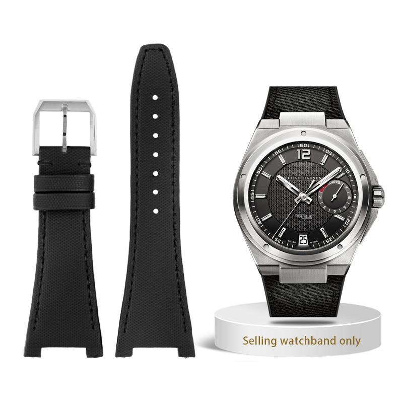 Curea de ceas de 28 mm pentru ceas IWC Engineer Curea cu crestătură Seria IW500501 IW378507 IW322703 Curea de ceas din piele naturală Nylon Brățară