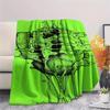 Green Mucus Reaper Print Flannel Blanket,High quality Comfortable for All Seasons,Home Decor,Warmth and Comfort,Perfect for Christmas Gifts