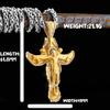 Edelstahl Jesus Kreuz Anhänger Wikinger Halskette Herren Schild Drachentöter Amulett Anhänger Nikolaus Jugend Schmuck