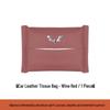 Compatible Tissue Box Bag for Wuling MINI EV, Jiejun, Hongguang, Rongguang Cars - Leather Headrest Pull-out Design