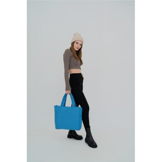 Samilon Satın alın Samilon Embossed Puff Fabric Wanda Bag Napoli Black | Joom
