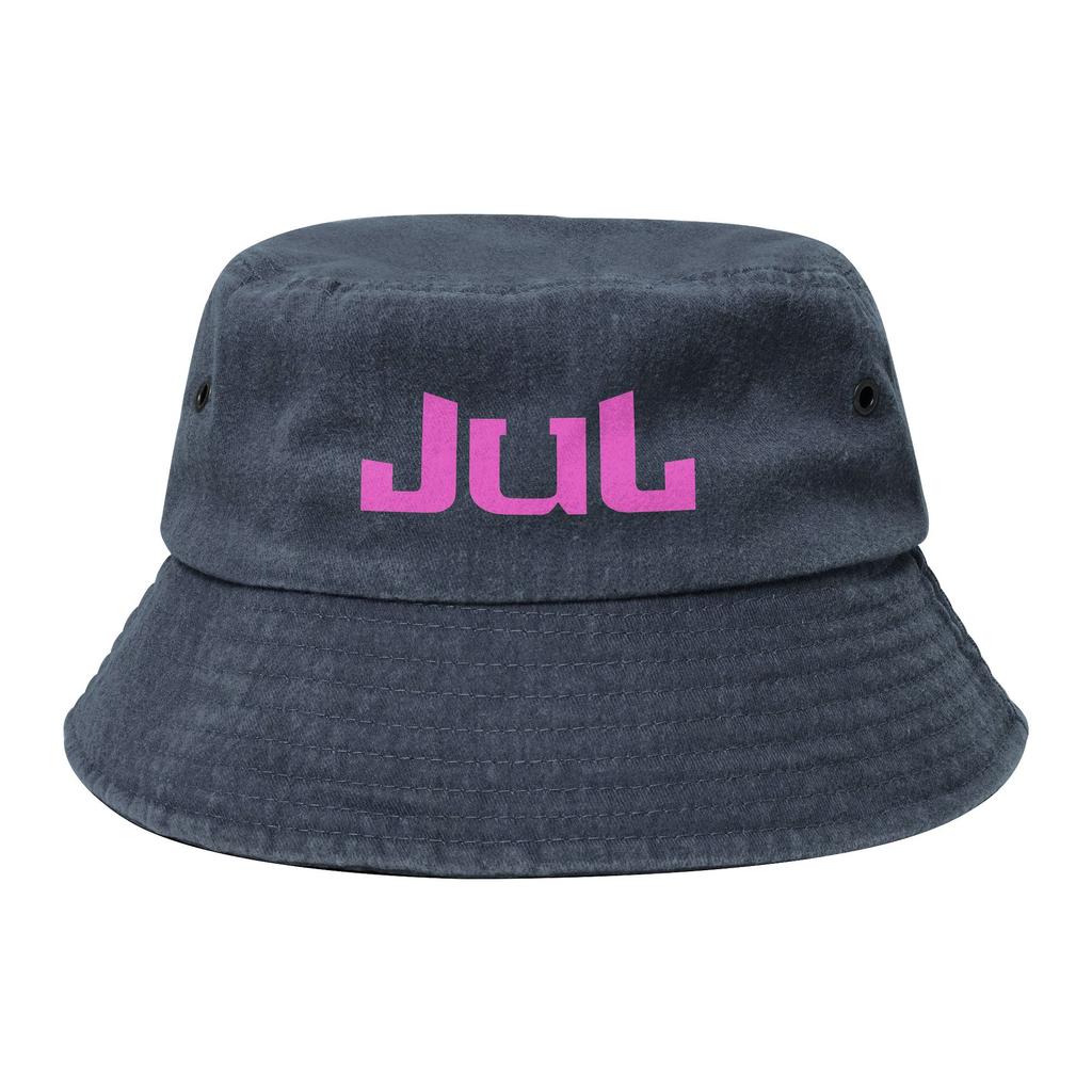Chapeau seau Logo Rapper Street Jul France Adolescent Protection UV Randonnée Jean Lavé Chapeaux de Pêche Chapeaux Bob