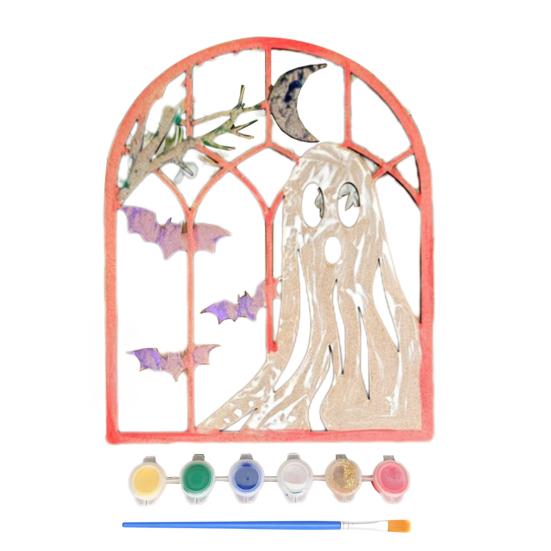 Halloween Dřevěný Výřez Nedokončené Dřevěné Řemesla k Malování Duch Dýně