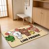 ANIME B-Brown Bear Floor Mat Absorbent Floor Mat Non-Slip Entrance Rug for Bathrooms Restrooms and Toilets