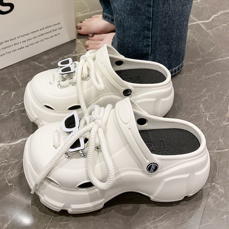 TUINANLE Women's Diy Clogs Slippers Woman Garden Shoes Beach Sandals Non Slip Summer High Quality Platform Slides Fashion